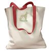 Canvas Tote with Contrasting Handles Thumbnail