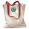 Canvas Tote with Contrasting Handles Thumbnail