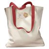 Canvas Tote with Contrasting Handles Thumbnail