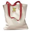 Canvas Tote with Contrasting Handles Thumbnail