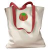 Canvas Tote with Contrasting Handles Thumbnail