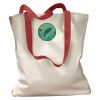 Canvas Tote with Contrasting Handles Thumbnail