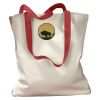 Canvas Tote with Contrasting Handles Thumbnail