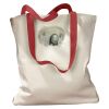 Canvas Tote with Contrasting Handles Thumbnail