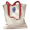 Canvas Tote with Contrasting Handles Thumbnail