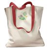 Canvas Tote with Contrasting Handles Thumbnail