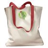 Canvas Tote with Contrasting Handles Thumbnail