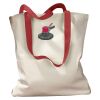 Canvas Tote with Contrasting Handles Thumbnail