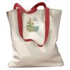 Canvas Tote with Contrasting Handles Thumbnail