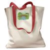 Canvas Tote with Contrasting Handles Thumbnail