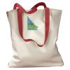 Canvas Tote with Contrasting Handles Thumbnail