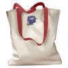 Canvas Tote with Contrasting Handles Thumbnail
