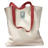 Canvas Tote with Contrasting Handles Thumbnail