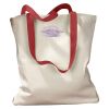 Canvas Tote with Contrasting Handles Thumbnail