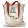 Canvas Tote with Contrasting Handles Thumbnail
