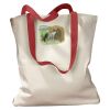 Canvas Tote with Contrasting Handles Thumbnail