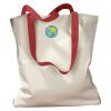Canvas Tote with Contrasting Handles Thumbnail