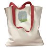 Canvas Tote with Contrasting Handles Thumbnail