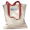 Canvas Tote with Contrasting Handles Thumbnail