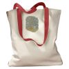 Canvas Tote with Contrasting Handles Thumbnail