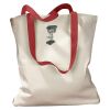 Canvas Tote with Contrasting Handles Thumbnail