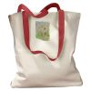 Canvas Tote with Contrasting Handles Thumbnail