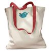 Canvas Tote with Contrasting Handles Thumbnail