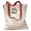 Canvas Tote with Contrasting Handles Thumbnail
