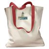 Canvas Tote with Contrasting Handles Thumbnail