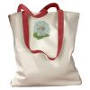 Canvas Tote with Contrasting Handles Thumbnail