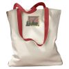 Canvas Tote with Contrasting Handles Thumbnail