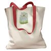 Canvas Tote with Contrasting Handles Thumbnail