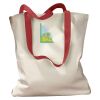 Canvas Tote with Contrasting Handles Thumbnail