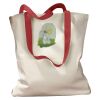 Canvas Tote with Contrasting Handles Thumbnail