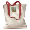 Canvas Tote with Contrasting Handles Thumbnail