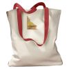Canvas Tote with Contrasting Handles Thumbnail