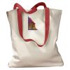 Canvas Tote with Contrasting Handles Thumbnail