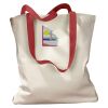 Canvas Tote with Contrasting Handles Thumbnail
