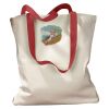 Canvas Tote with Contrasting Handles Thumbnail