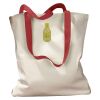 Canvas Tote with Contrasting Handles Thumbnail