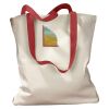 Canvas Tote with Contrasting Handles Thumbnail
