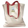 Canvas Tote with Contrasting Handles Thumbnail