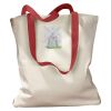 Canvas Tote with Contrasting Handles Thumbnail