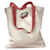 Canvas Tote with Contrasting Handles Thumbnail