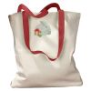 Canvas Tote with Contrasting Handles Thumbnail