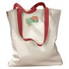 Canvas Tote with Contrasting Handles Thumbnail
