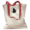 Canvas Tote with Contrasting Handles Thumbnail