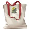 Canvas Tote with Contrasting Handles Thumbnail
