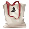 Canvas Tote with Contrasting Handles Thumbnail