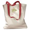 Canvas Tote with Contrasting Handles Thumbnail